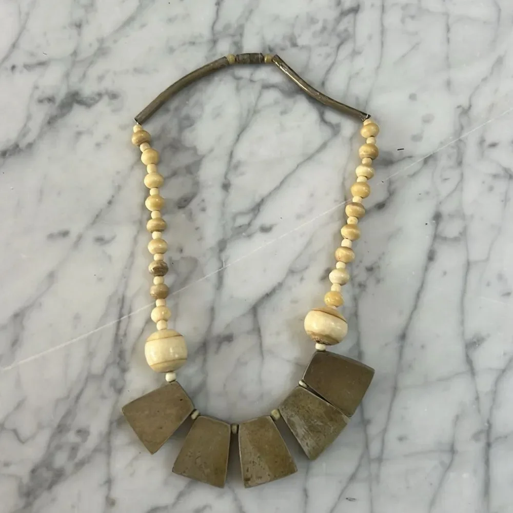 Vintage Chunky Stone Necklace